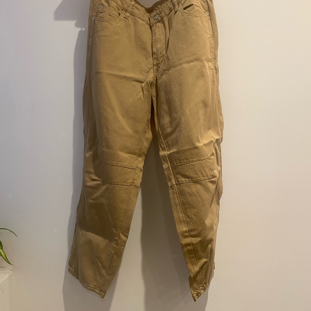 Barrel leg kaki pants NWT